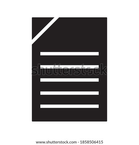 document - page - paper - file icon vector. eps 10