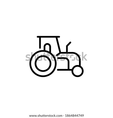 Tractor icon in vector. Logotype