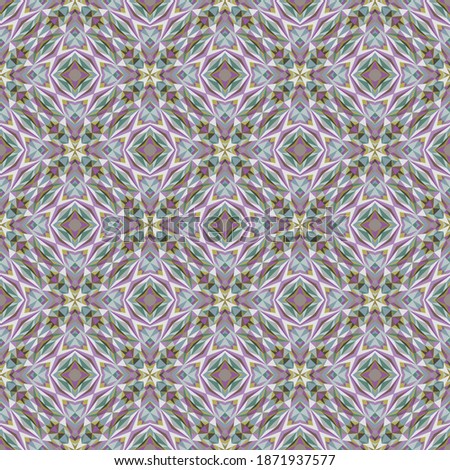 Geometric seamless pattern, ornament, abstract colorful background, fashion print, vector texture for fabric, textile, wallpaper, decoration.