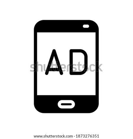Illustration Vector graphic of smartphone  advertising icon