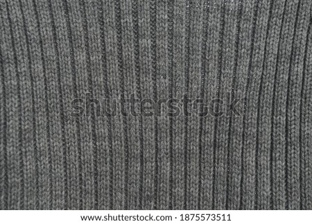 Close up gray knitted sweater textile