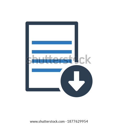 document download icon sign symbol