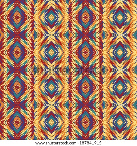 abstract ethnic seamless fabric pattern