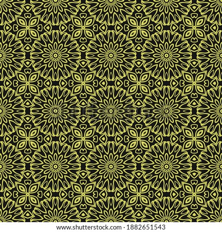 Seamless Texture Of retro geometric Ornament. Vector Illustration. For The Interior Design, Printing, Web And Textile