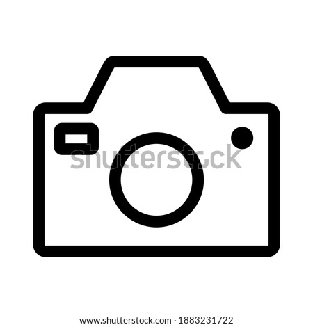 Camera Photography Icon Logo Template Illustration Design. Vector EPS 10 line icon simple design ,perfect for all project