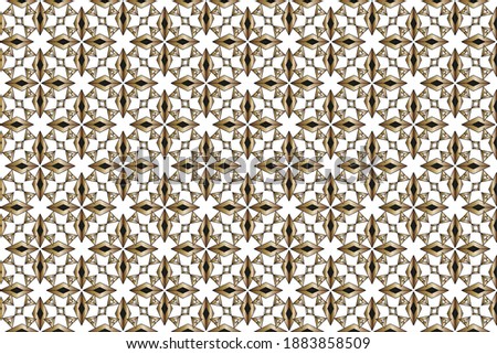 Gold ornament on a black and white background.Bright And Colorful Backgrounds Or Digital Papers. Backdrop. Illustration. For Design, Wallpaper, Fashion, Print. Seamless Pattern With Abstract Geometric