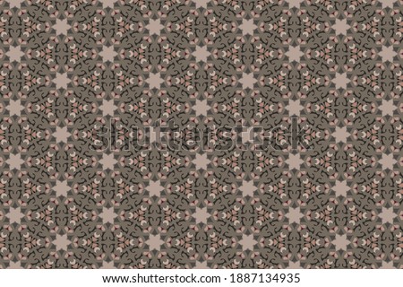 Islamic art styled star like formation is used in this fine textile design with seamless edges within it 
