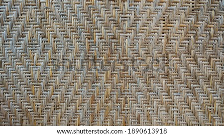 Rattan matting for the base and back of ancient chairs. Suitable for room decoration, backdrop and wallpaper