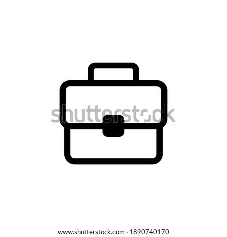 Suitcase icon set. Briefcase vector icon. Business bag icon symbol.