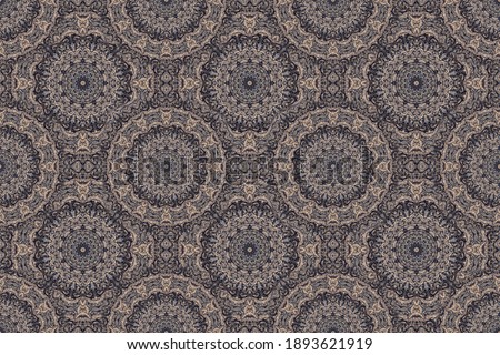  Dry brown autumn abstract leaf backgroudn with mandala shape