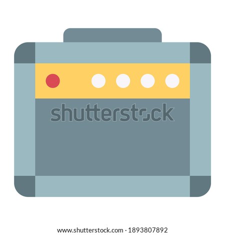 amplifier using soft color and flat style