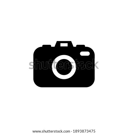Camera Icon in trendy flat style isolated on grey background. Camera symbol for your web site design, logo