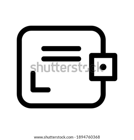 Purse icon or logo isolated sign symbol vector illustration - high quality black style vector icons
