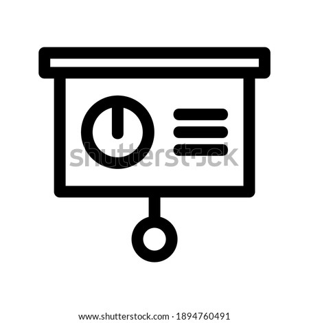 Presentation icon or logo isolated sign symbol vector illustration - high quality black style vector icons
