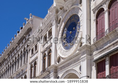 St Mark's Clock is housed in the Clock Tower on the Piazza San Marco in Venice