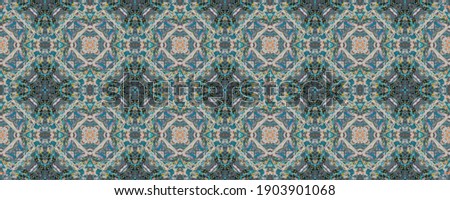 Ethnic Endless Template. Sapphire Abstract Motif. Seamless Cold Design. Watercolor Wall. Ultramarine Cold Painting. Asian Fresh Tile.