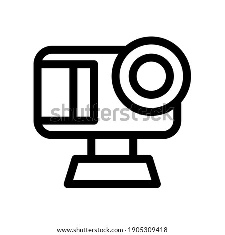 action camera icon or logo isolated sign symbol vector illustration - high quality black style vector icons
