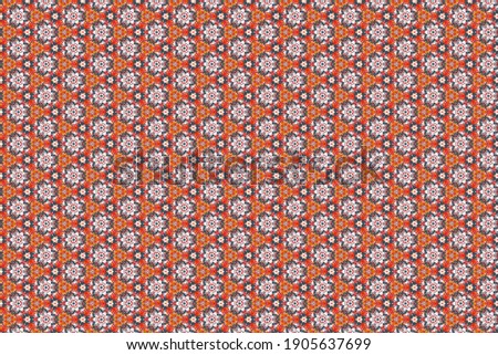Raster seamless pattern, repeating abstract figures. Graphic modern seamless pattern for fabric, event, wallpaper etc.
