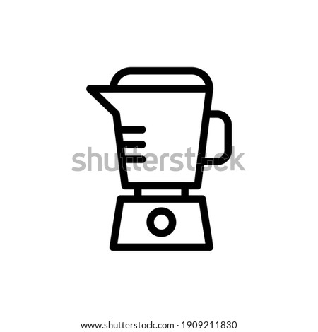 blender kitchen vector line icon