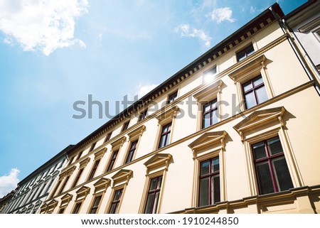 photo of an old European building facade