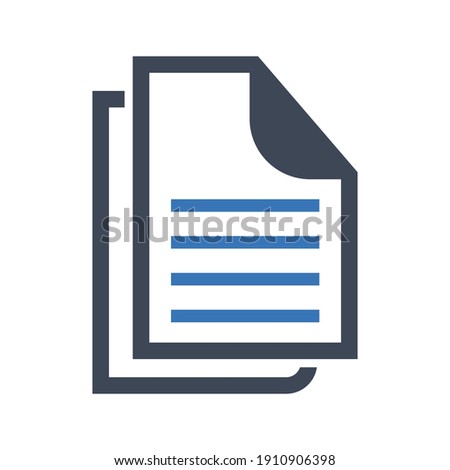 Documents papers icon. vector graphics