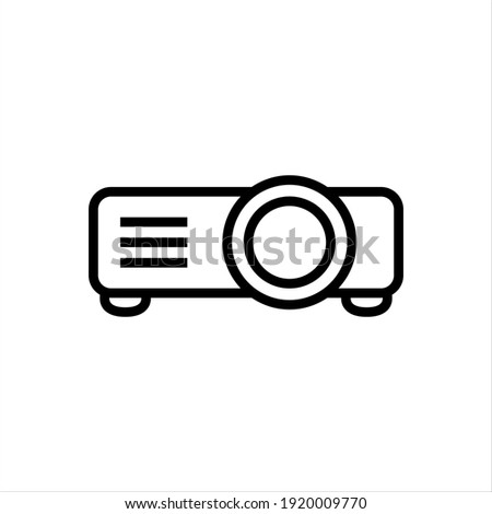 Projector movie vector icon symbol design