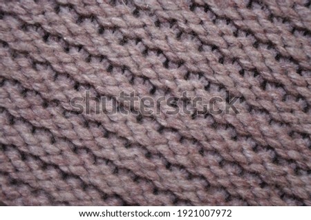Knitted canvas with diagonal patterns 