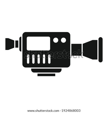 Tv digital camera icon. Simple illustration of tv digital camera vector icon for web design isolated on white background