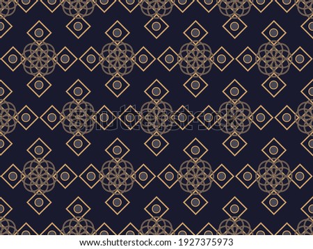 Art deco seamless pattern. Classic geometric retro ornament in gold and black in the style of the 1920s-1930s. Decor for prints, posters and interior design. Vector illustration