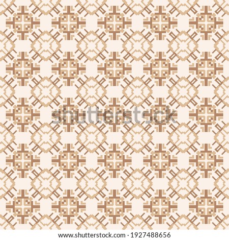 Seamless pattern Brown Javanese Batik background