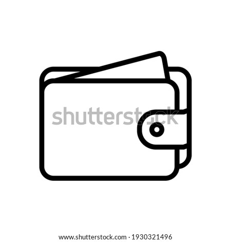 wallet icon vector illustration. wallet symbol icon