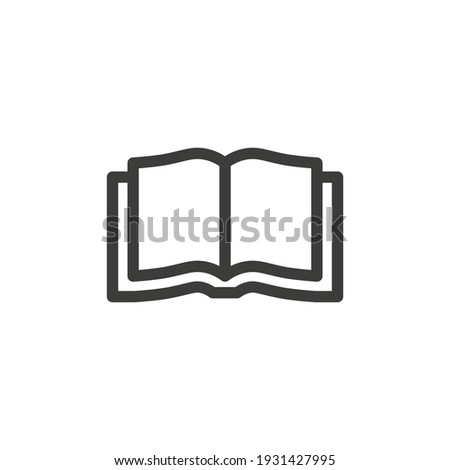 Book icon on white background.