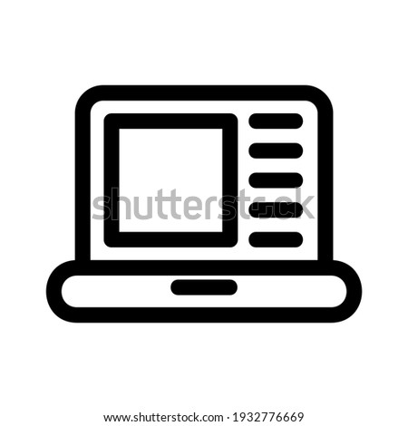 laptop icon or logo isolated sign symbol vector illustration - high quality black style vector icons
