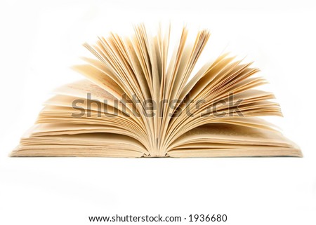 open book, old yellow book
