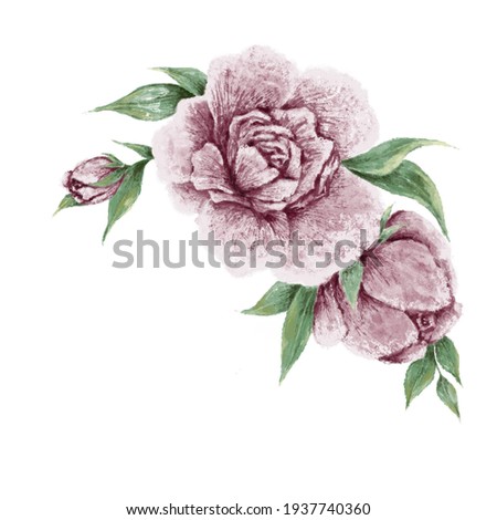 delicate romantic flowers pink roses floristry