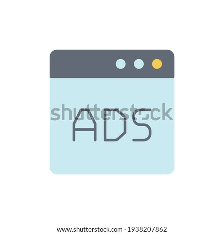 Advertising seo icon in color icon, isolated on white background 