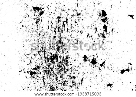 Dirty grunge background. A monochrome old texture. Vintage worn pattern. The surface is covered with scratches