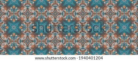 Italy Seamless Pattern. Abstract Design. Yellow and Blue Abstract Illustration. Peru Ornate Tile. Ultramarine Geometrical Drawing. Seamless Painted Carpet.