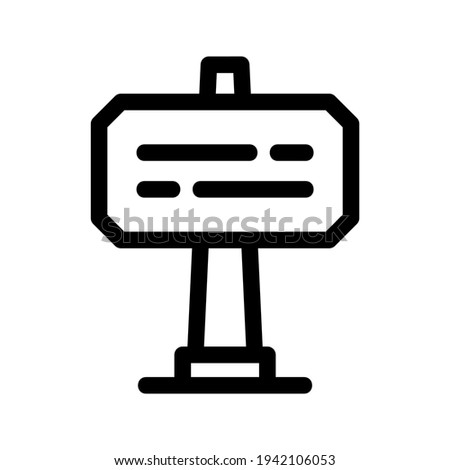 direction post icon or logo isolated sign symbol vector illustration - high quality black style vector icons
