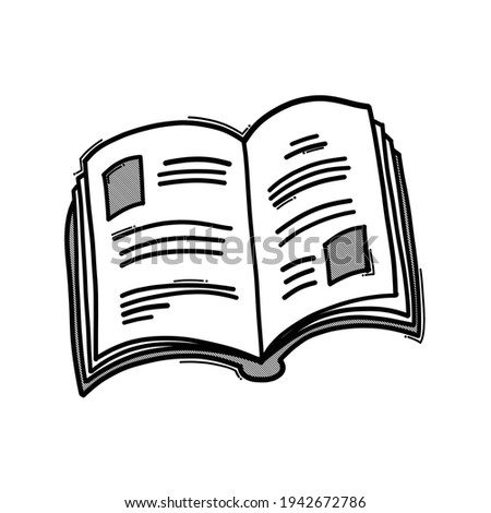 Book doodle vector icon. Drawing sketch illustration hand drawn line.