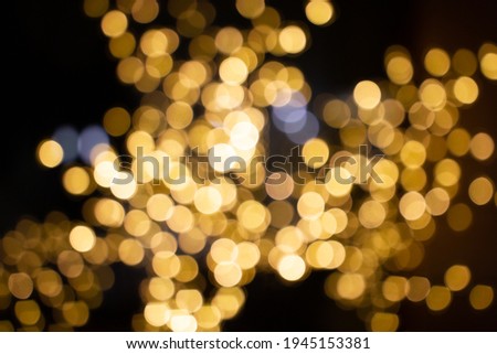 Golden yellow abstract bokeh background