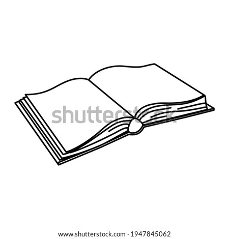 books sketch vector and illustration, black and white, hand drawn, sketch style, isolated on white background.