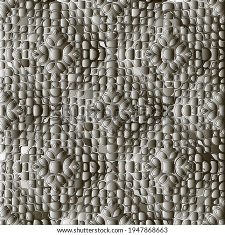  Pattern with a black-and-white gradient . Abstract metallic background