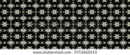 Black and white background with a geometric pattern.