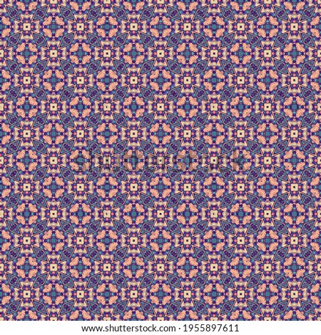 Color pattern texture. Colored ornamental graphic design. Mosaic ornaments. Pattern template. Vector illustration.