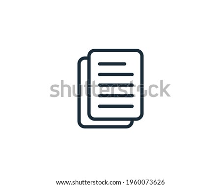 Document Form Icon Design Template Elements