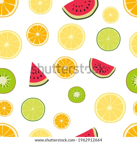 vector simple illustration fruit pattern