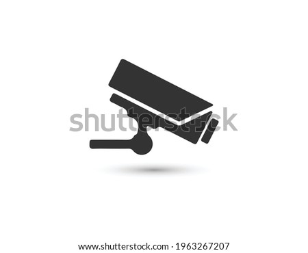 Security camera vector icon, cctv