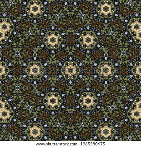 Mystical pattern design for greeting card and textile print