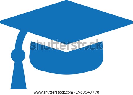 Graduate Hat icon with star, Education icon vector illustration